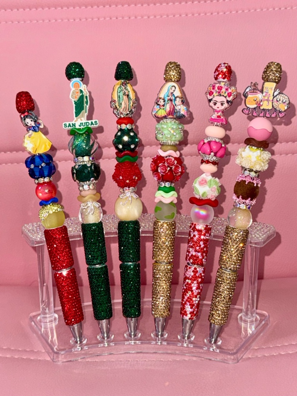Rhinestone Glittery Beaded Pens